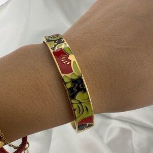 Colorful Enamel Bangle Bracelet